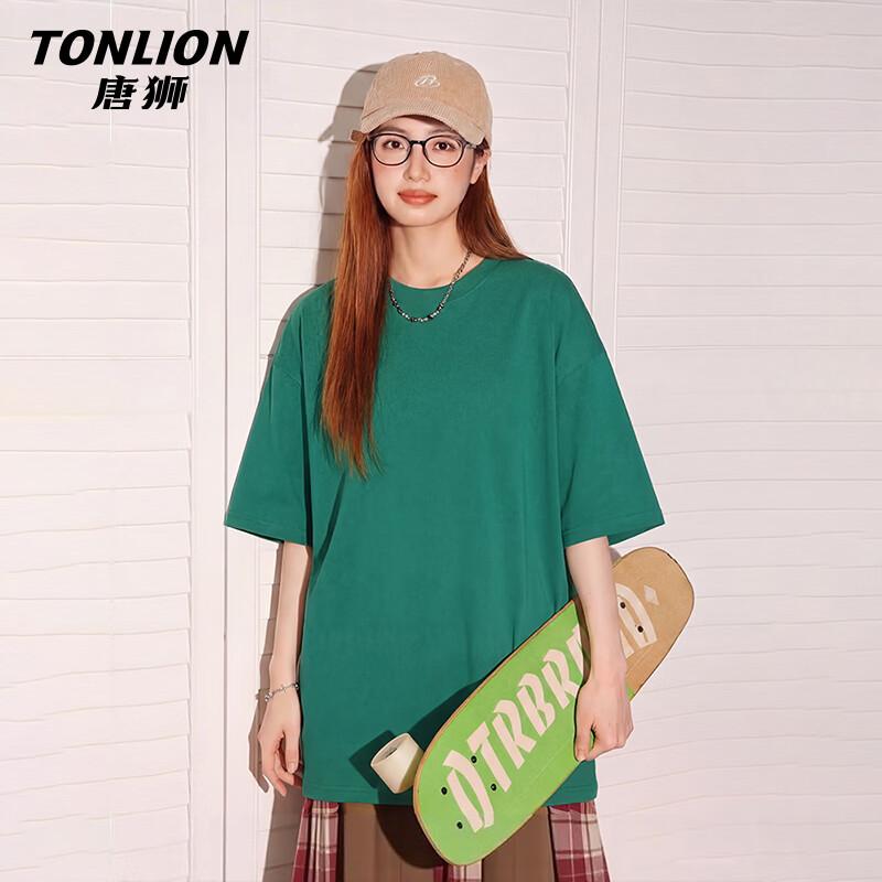 Женская футболка TonLion с коротким рукавом из чистого хлопка
