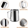 350/600ml Coffee Milk Frothing Pitcher Stainless Steel Jug Latte Art Milk Frother Pitcher Espresso Steaming Coffee Accessories