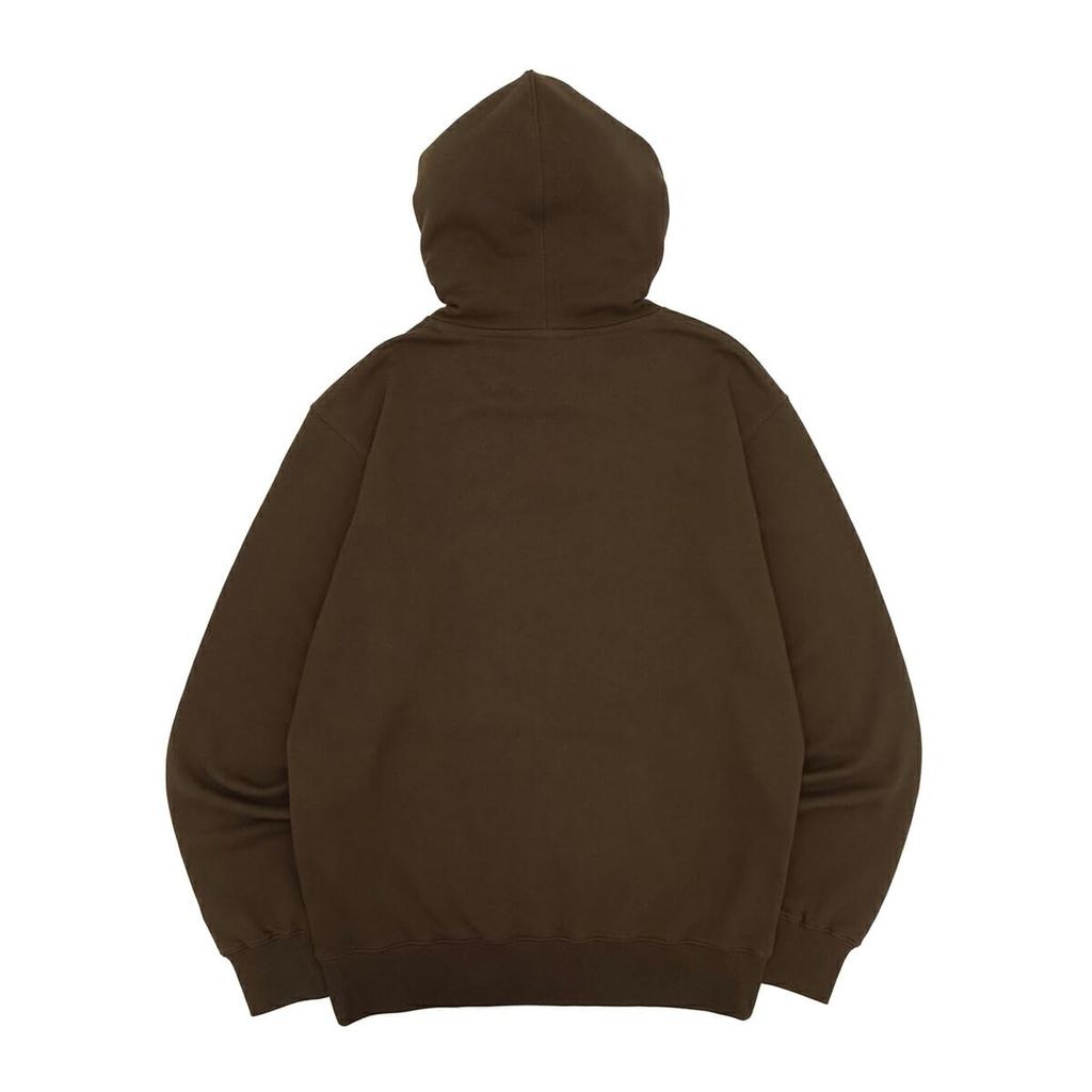 NEW ERA PARKER Sweat Pullover Hoodie Box Logo Embroidery Walnut M
