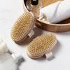 Dry Skin Body Brush Soft Natural Bristle Body Brush Exfoliator Exfoliates Dead Skin SPA Body Massager Brushes Without Handle
