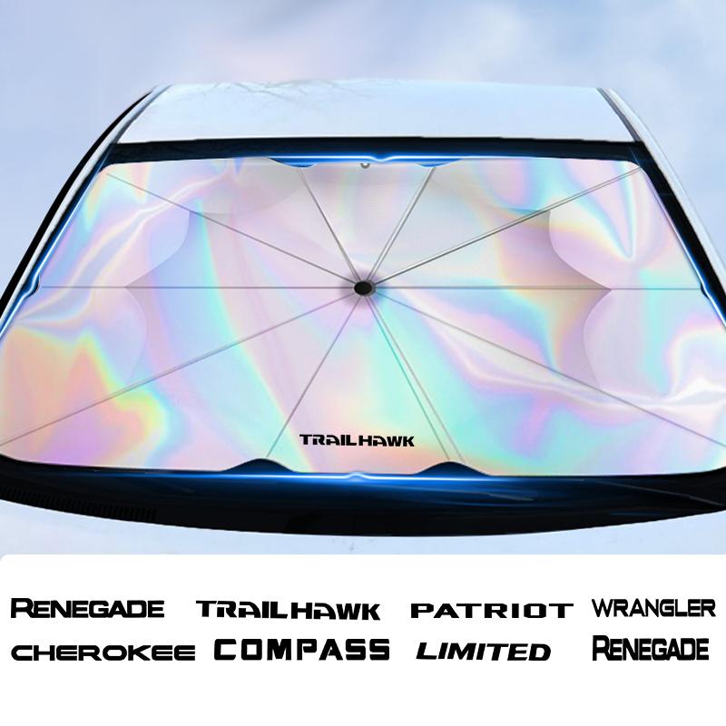 JOT2 Suitable for Jeep Cherokee Compass LIMITED Renegade Wrangler car front windshield new laser sunshade car sunshade accessories