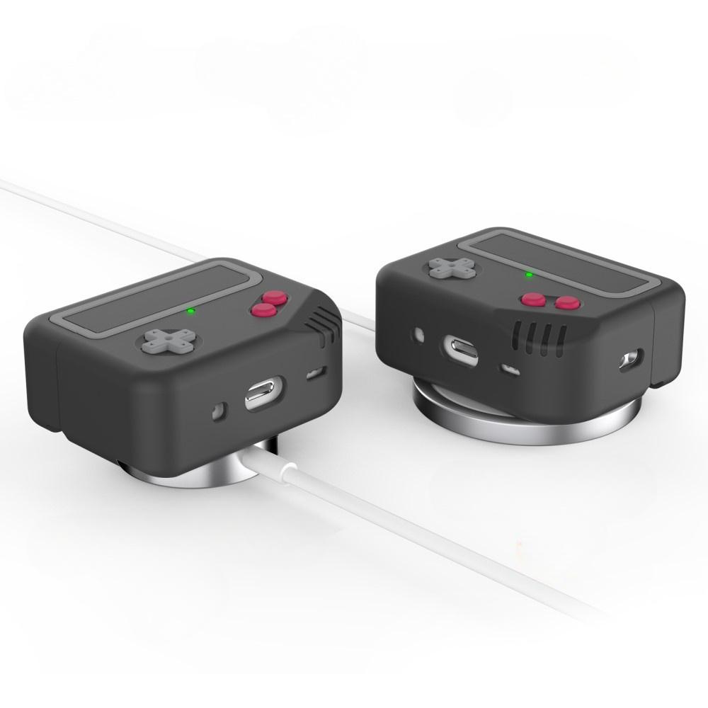 Armored Case for Apple Airpods Pro 2, Retro Console, Black