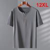 Plus Size T-shirt Men Summer Short Sleeve T Shirt Big Size Tops Tees Male Casual Solid Color Tshirt