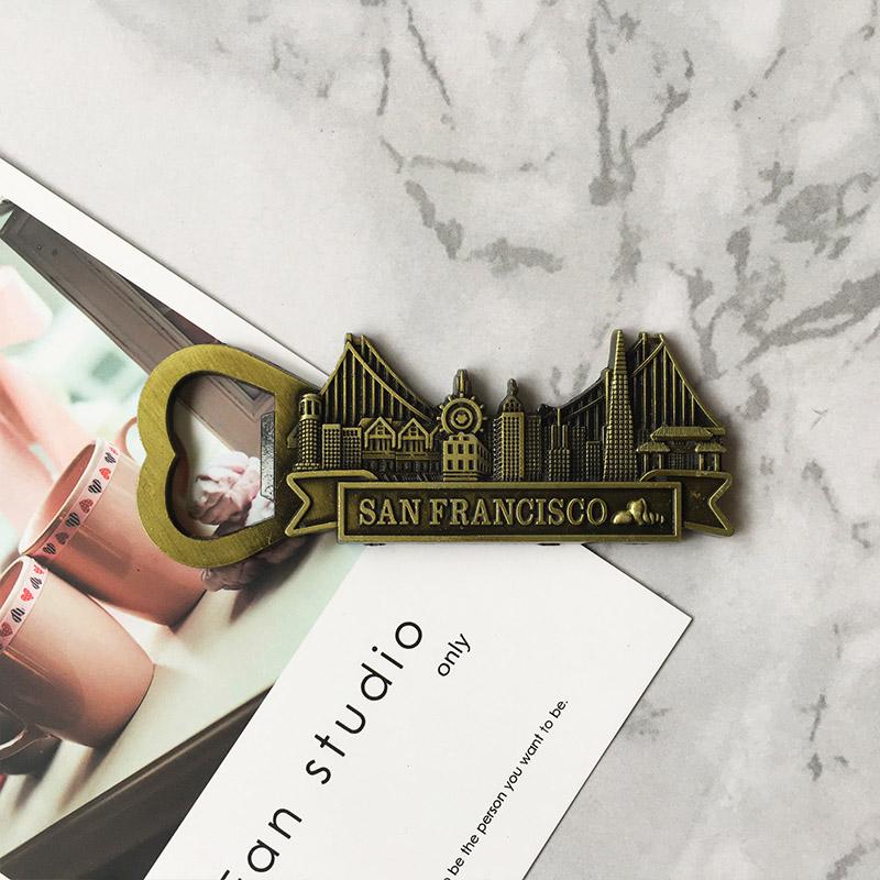 Металлический холодильник паста открывалка для бутылок туристический сувенир украшение для дома Париж Макао Малайзия магнитная паста коллекция подарок