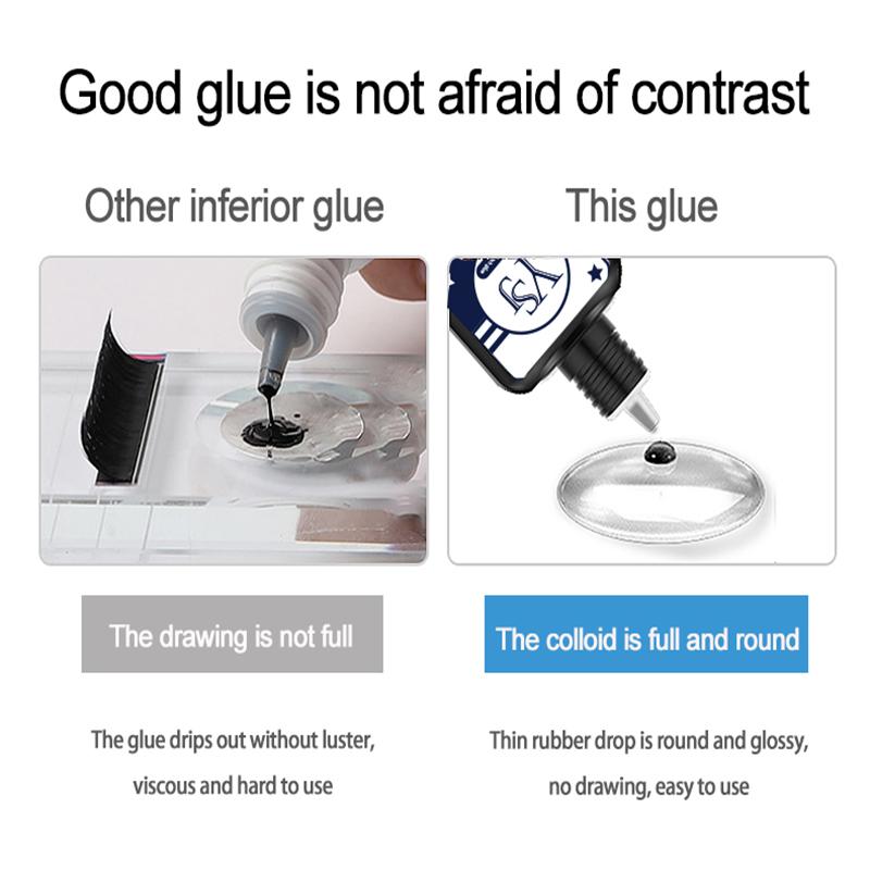 5 мл клей для наращивания ресниц, долговечный клей для прививки ресниц, быстросохнущий клей, черный клей, не раздражающий макияж