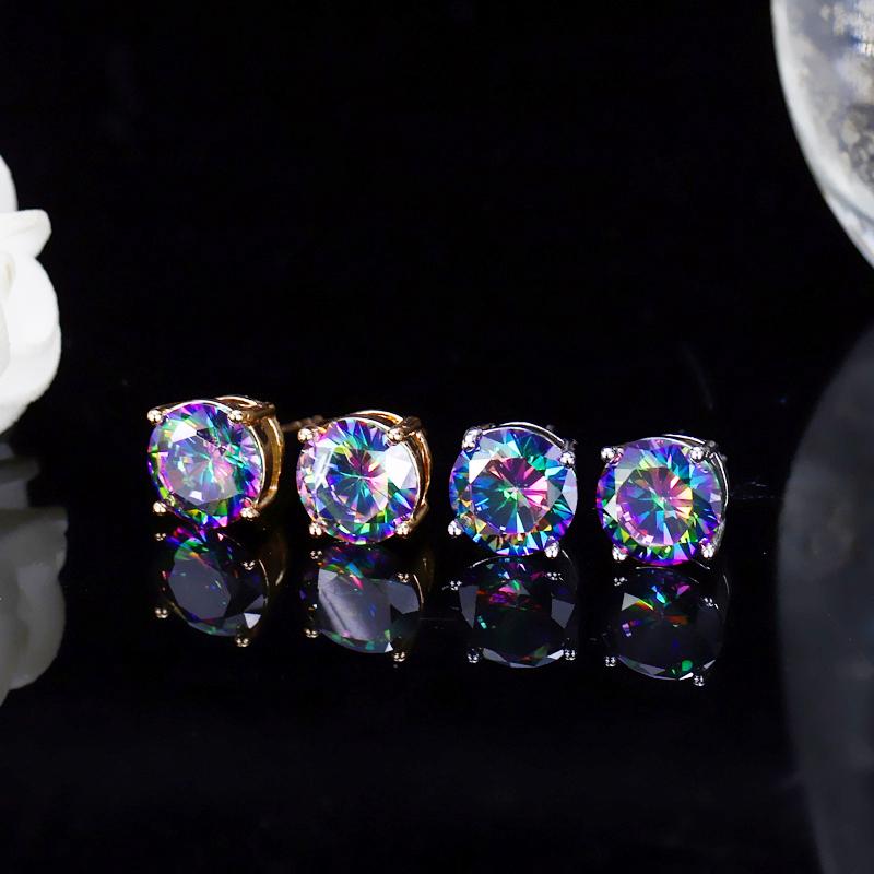 WWJ 3 пары классических градиентных серег круглой огранки с кубическим цирконием для женщин, высокое качество, ювелирные изделия на каждый день, подарок