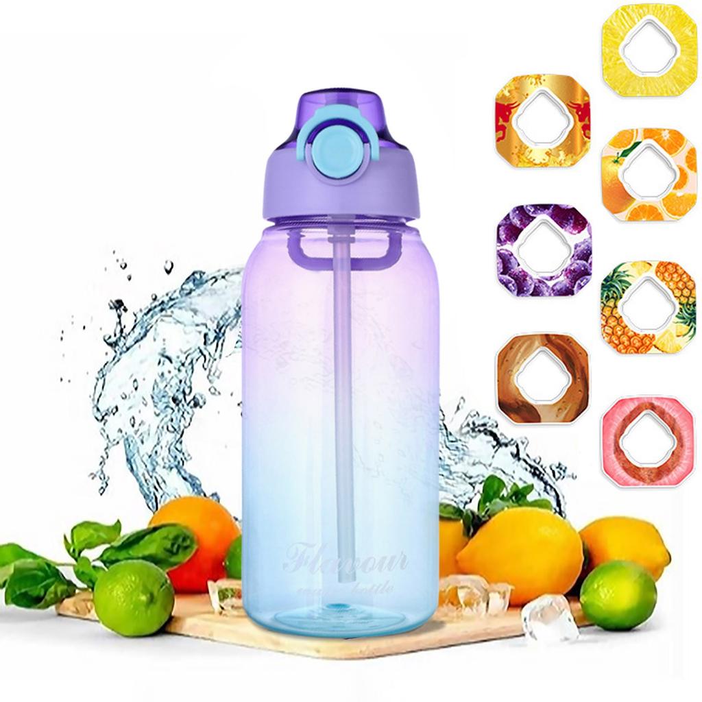 Бутылка для воды с 7 капсулами, бутылка для фруктовой воды емкостью 1000 мл, чашка для воды с 0% сахара, чашка для спортивной воды