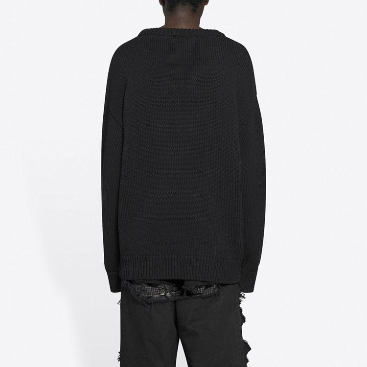 Balenciaga Свитер с круглым вырезом и логотипом-венком из лавровых листьев Bb 664369T32111000