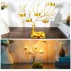 Elk Candlesticks Iron Deer Candle Holder Christmas Decors Metal Wedding Candelabra for Table Centerpieces Desktops
