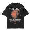 Silent Hill 3 2 4 Стильная футболка Streetwear Hip Hop Модная футболка Мужская Женская Хлопок Оверсайз Летняя Меланж Новинка Винтажные Топы