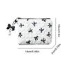 High-end Polyester Makeup Bag for Women Quilted Travel Cosmetic Bag Girls' Make Up Organizer Portable Little Bow Makeup Pouch