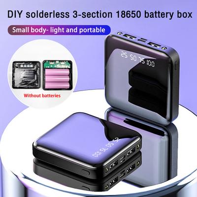 3*18650 DIY 18650 аккумулятор DIY Power Bank чехол для зарядки и хранения двойной USB тип C Micro USB без сварки мобильный корпус комплект