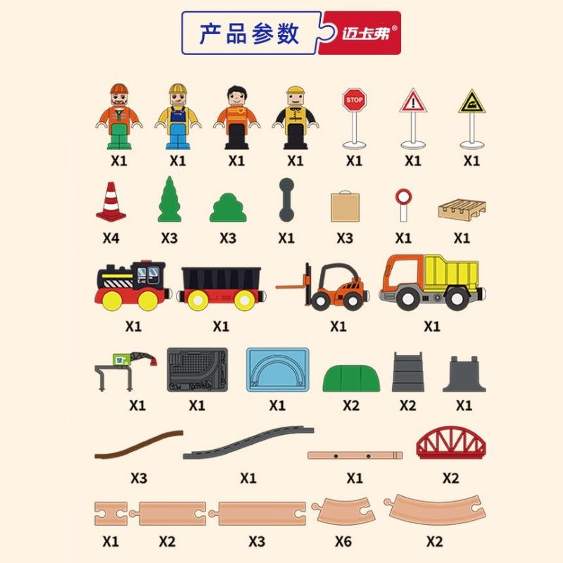 Деревянный спортивный костюм поезд с ящиком для хранения 3 детские развивающие игрушки