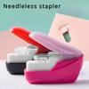Mini No Nails Easy Effortless Stapler Book Stapling Stapler Without Staple Stapler Office Binding Supplies School Supplies