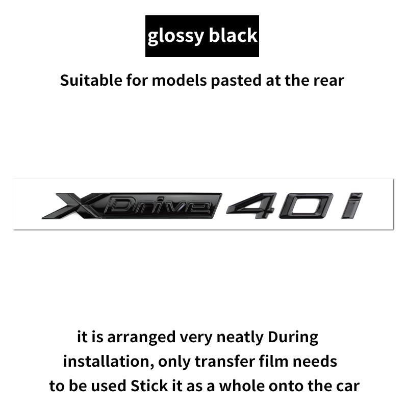 Suitable for BMW X1 X2 X3 X4 X5 X6 X7 F49 U12 F39 G08 G18 F15 F25 F26 G01 G02 G05 G06 G07 logo alphanumeric