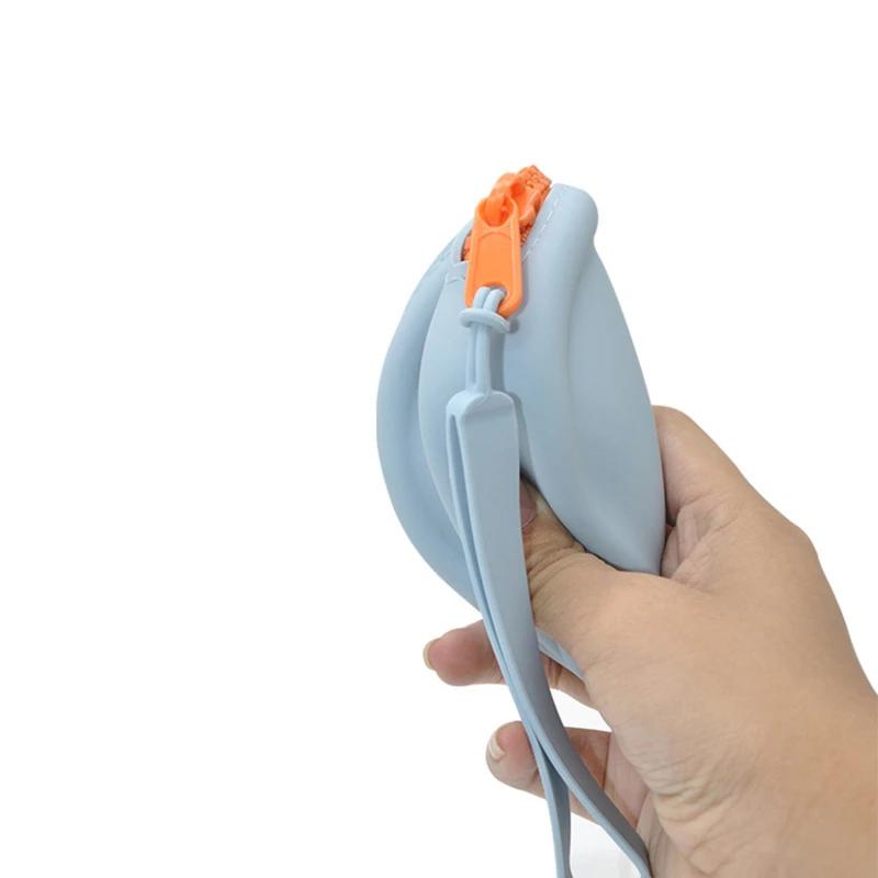 Популярный силиконовый кошелек для монет Мини-кошелек Сумка Однотонный Женский Девочкам Чехол для ключей и наушников Детский подарок