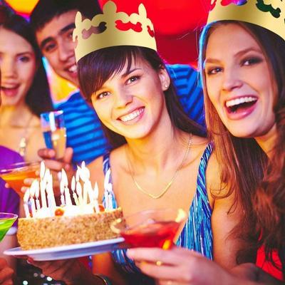 4 стиля 20 шт. Королевские короны, праздничные шляпы, золотые бумажные короны для коронации