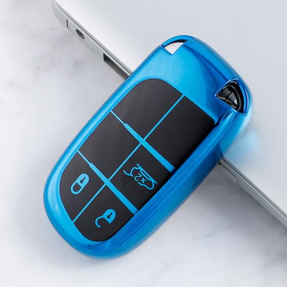 Автомобильный чехол для ключей с 5 кнопками, держатель для Jeep Renegade Compass Grand Cherokee для Chrysler 300C Wrangler Dodge Fiat, аксессуары
