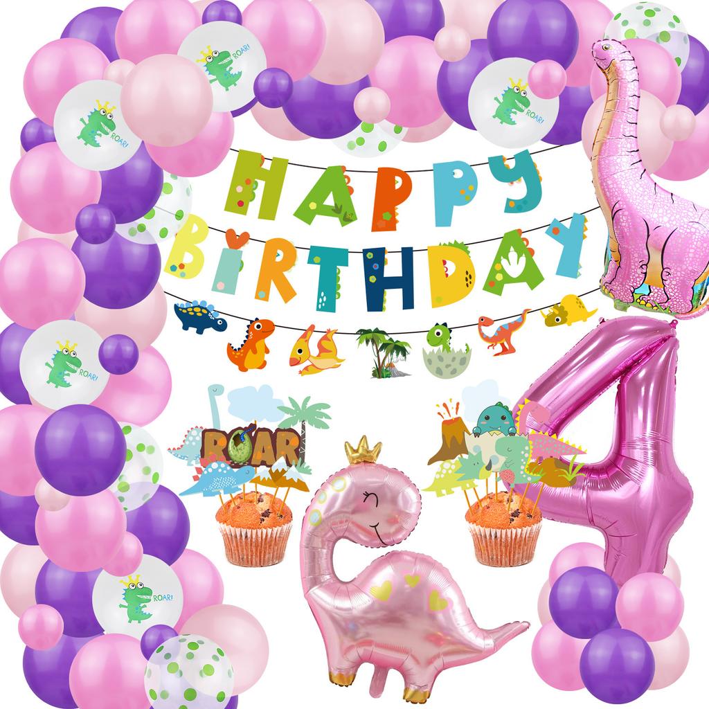 Костюм на тему динозавров, День рождения мальчика и девочки, Украшение для детской вечеринки по случаю дня рождения, Стена-фон из воздушных шаров с динозаврами
