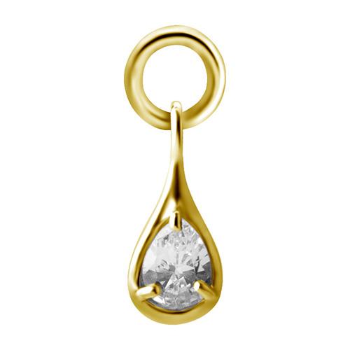 Charms - Cyrkonia - Złoty - D-016