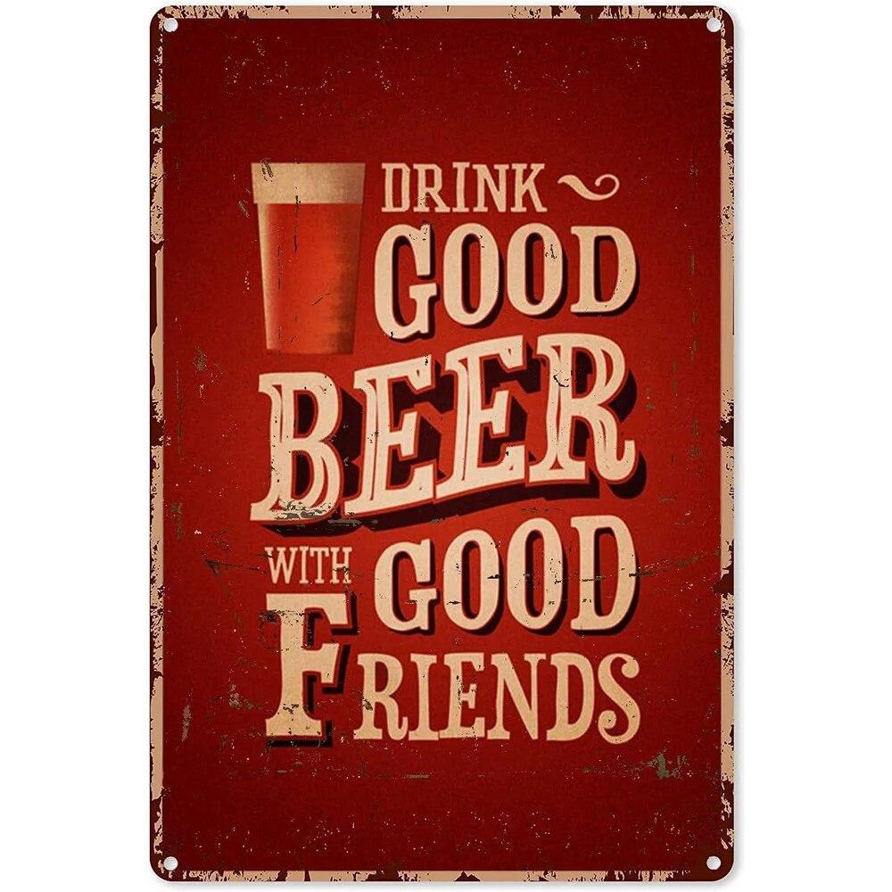 Cheers A Beer Free Beer Tomorrow Metal Tin Signs Posters Plate Wall Decor for Man Cave Bars Cafe Clubs Retro Posters Plaque