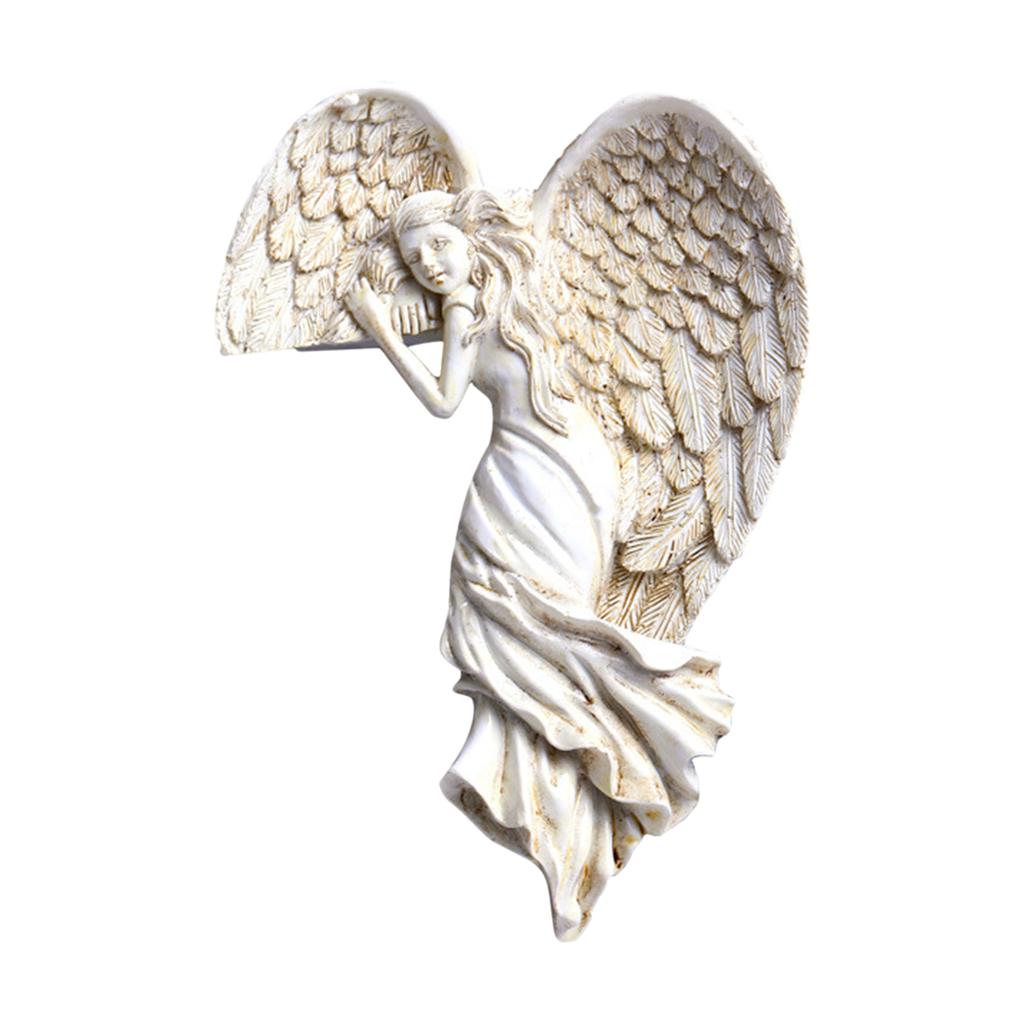 Door Frame Angel Wings Sculpture Right Angel In Your Corner Resin Wall Sculpture Crafts for Home