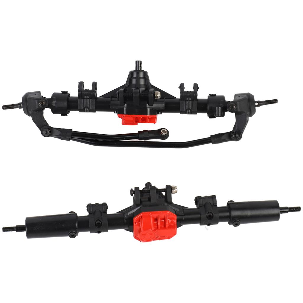 RC Car Front Rear Straight Complete Axle with 2pcs Metal Drive Shafts for Axial SCX10 II 90046 90047 1 10 RC Crawler