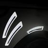 2Pcs Car Safety Warning Decal Mark Car Reflective Stickers Tape Reflective Strips Car Accessories Exterior Car Reflector Sticker