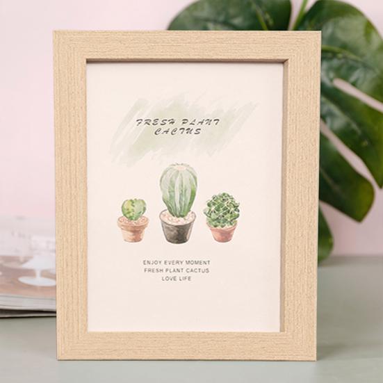 8/10-Inch Wooden Photo Frame High Clarity Glass Back Support Modern Heavy Duty Desktop Picture Display Decorative Frame Home Supplies