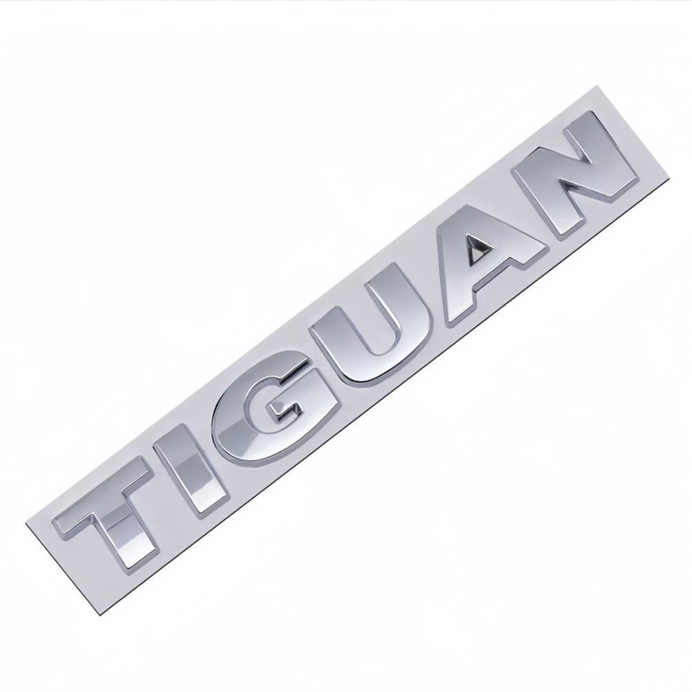 3D Metal Chrome Silver Black Car Sticker Rear Trunk Body Fender TIGUAN Letters Labeling Emblem Badge Logo