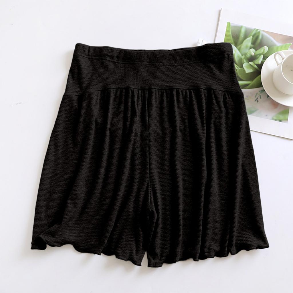 Women's Sleeping Pants Summer Thin Thread Belly Support Shorts Loose Fit Can Be Worn Outside Adjustable Home Pants