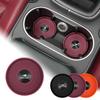 Винно-красные 3D круглые подстаканники для напитков в автомобиль, совместимые с Toyota Harrier 80-й и 60-й серий, стильный кастомный интерьер, силикон с премиальным металлом для автомобиля