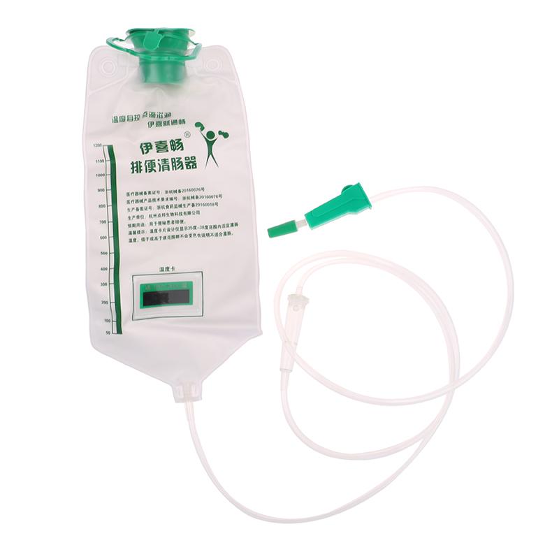 1,2 л домашний набор для орошения толстой кишки клизмой, многоразовая сумка для здоровья с трубкой 10 шт.