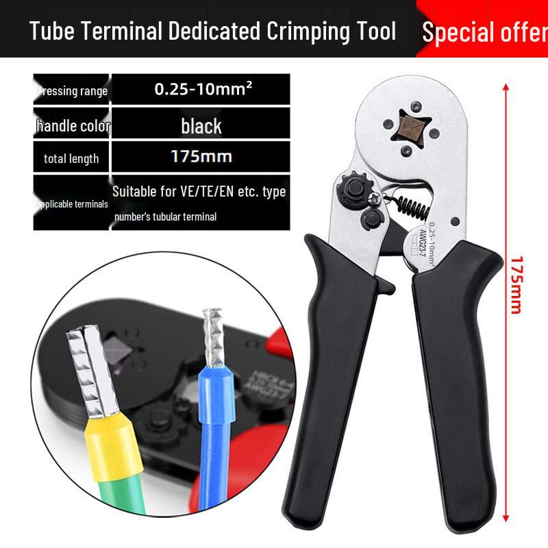 Набор ручных обжимных инструментов и инструментов для зачистки проводов: Пассатижи с удлиненными губками для электриков