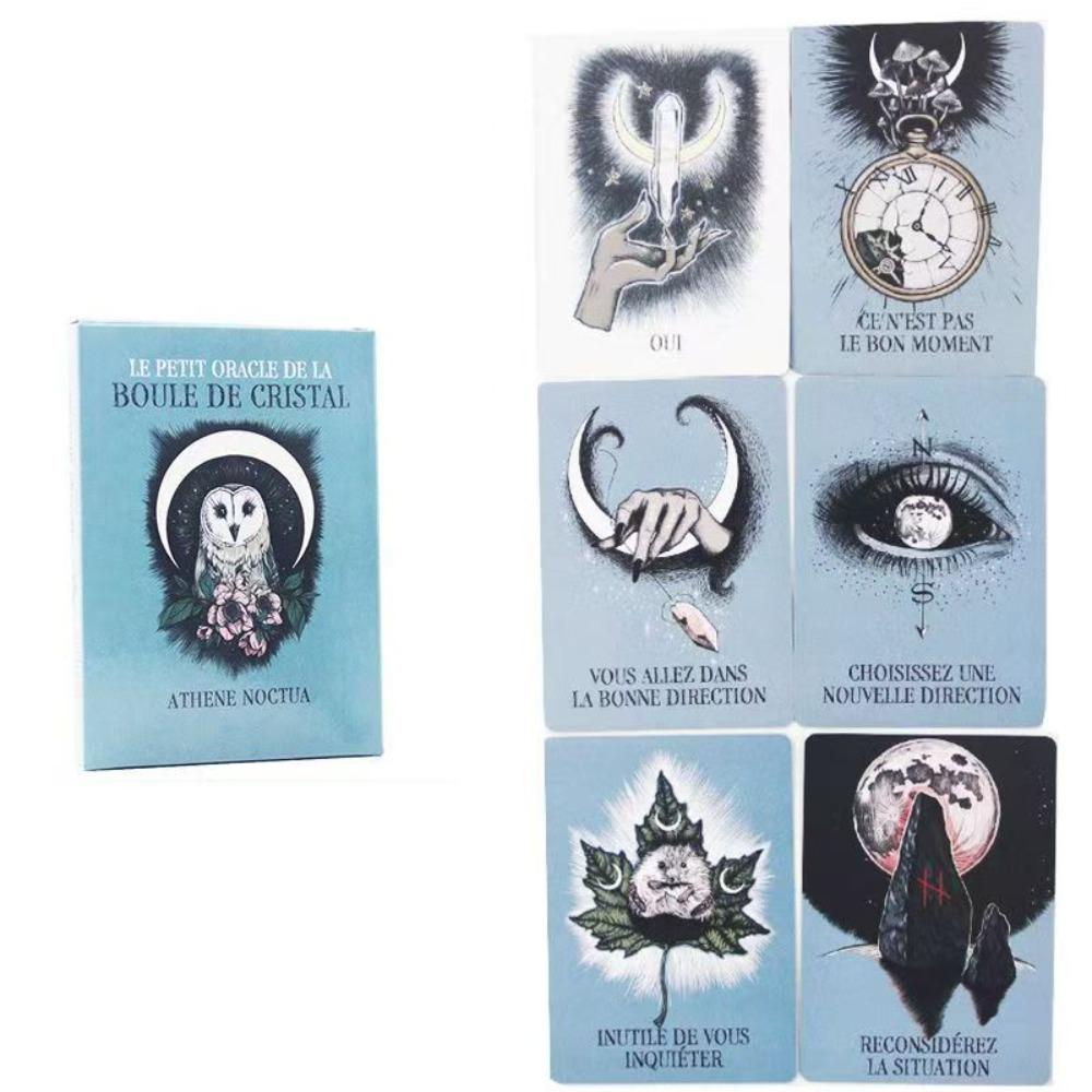 Crystal Ball Oracle Cards - 13 Card Divination 10.4*7.3cm, French Edition Le Petit Oracle De La Boule De Cristal