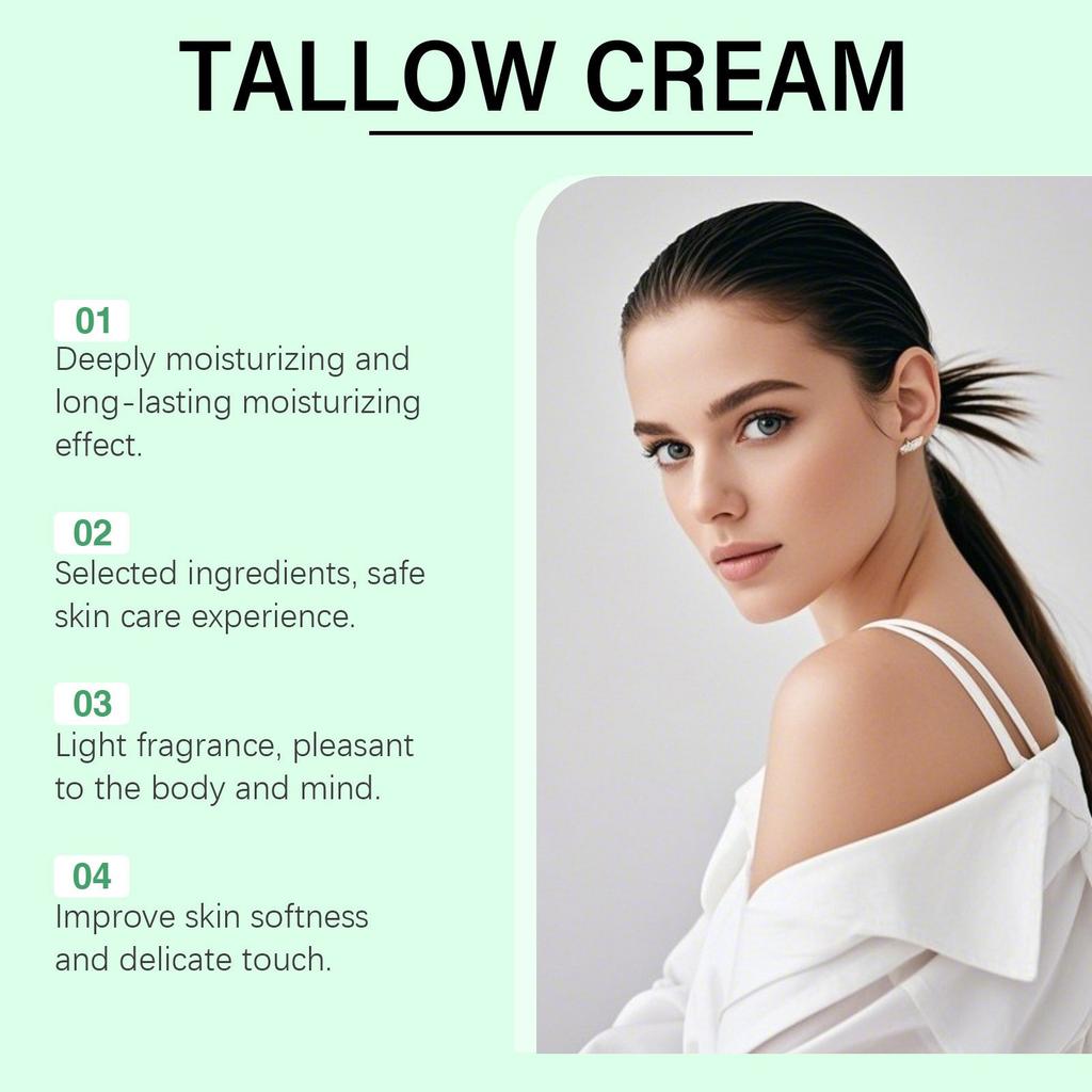 Hydrating And Nourishing Tallow Cream Hydrating Face Cream Rejuvenating Moisturizing Cream Soothing Moisturizing Body Cream.