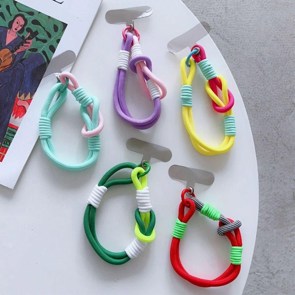 Дофаминовый ремешок на запястье Цветной чехол для телефона Аксессуар Подвеска Модный Красочный Короткий Подвесной Шнурок Сумка