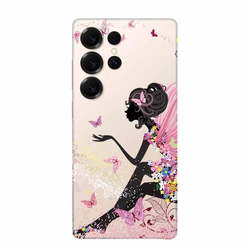 Clear Case For Samsung S25 Ultra 5G Case Clear Back Cover Animal Painting Soft Bumper For Galaxy S25Ultra Transparent Soft Funda