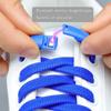NO.8 Magnetic Lock Laces Without Ties Sneakers for Shoelaces Elastic No Tie Shoe Laces Kids Adult Quick Flat Shoe Lace Rubber Bands