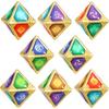 Impact Genius TCG Elemental Dice Game Requis Аксессуары Коллекция Игрушек (8 шт.)