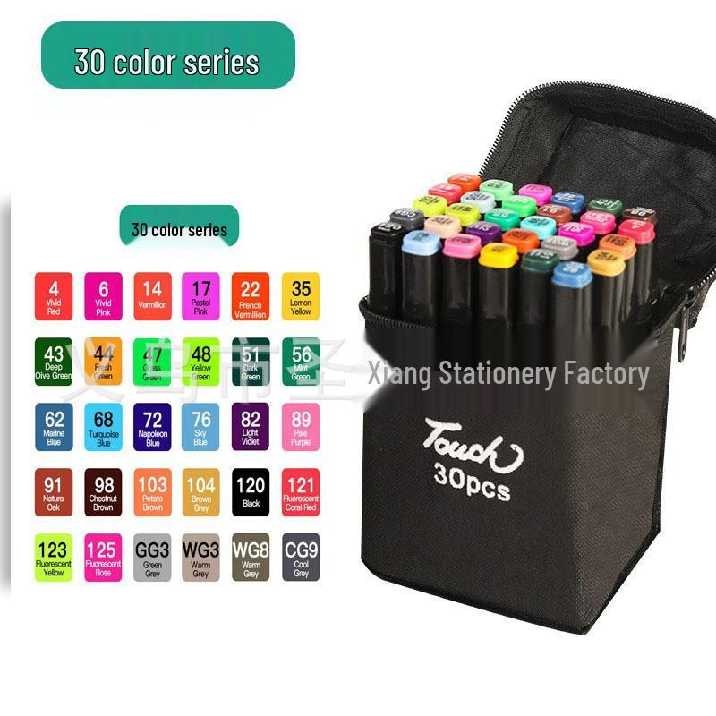 Двусторонние быстросохнущие акварельные маркеры, 48 цветов, большой емкости для студентов