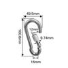 304 Stainless Steel Carabiners - Heavy Duty, Durable & Rust-Free Clips for Gym, Swing, Dog Leashes, Hammocks, Keychains