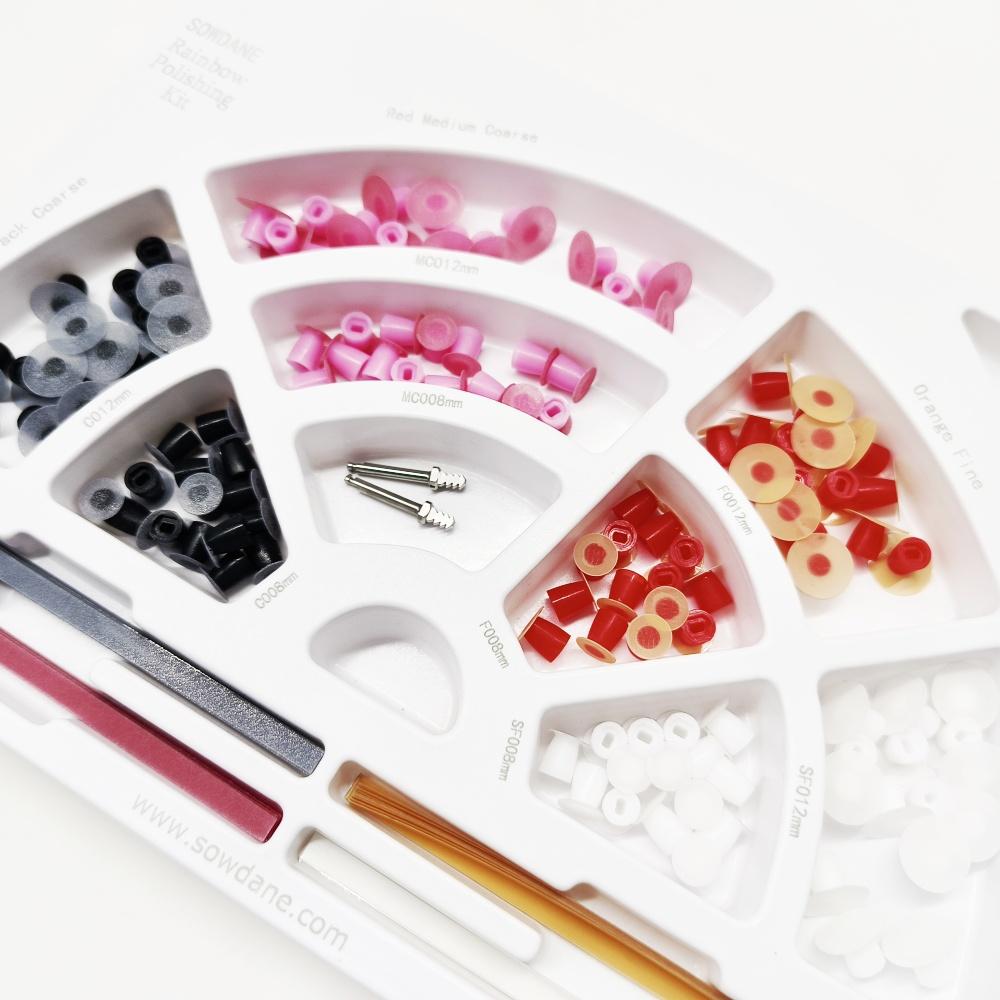 Стоматологический набор Super-Snap Rainbow Technique, стоматологические диски для полировки полости рта, набор держателей, финишная система, стоматологический инструмент