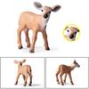 6pcs Animal Models Simulation Christmas Ornaments Solid Plastic Decoration Children Toys