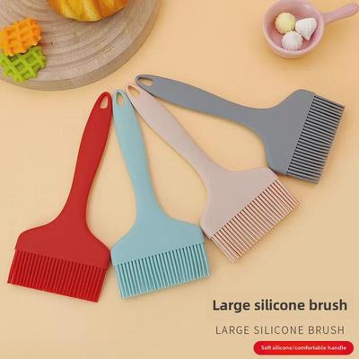 Широкая, интегрированная силиконовая кисть для масла — термостойкая для барбекю, выпечки и глазирования яиц