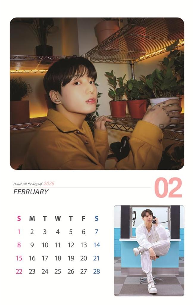 Товары Чонгука 2026 Большой настенный календарь (ЧОНГКУК)BD