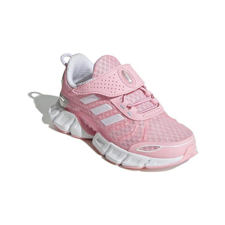 adidas Коллекция Breeze Удобная Нескользящая Амортизация Износостойкая Низкие Детские Беговые Кроссовки Розово-серые GZ4024