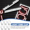 5Pcs Fixing Clips Lamp Tube Clip Clamp Holders Pipes Clamp Spring Terry Clip  for 12mm-32mm Dia Tube