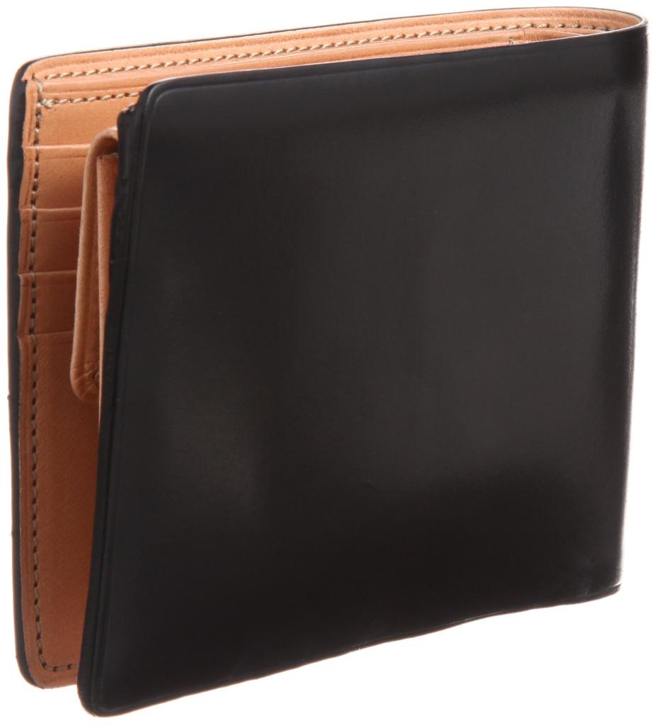 Кошелек-бифолд Ilveset с карманом для монет, черный, 7815004