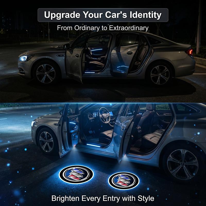 HD LED Добро пожаловать Свет Проекторные Лампы Двери Автомобиля Автоаксессуары Для Buick Regal Lacrosse Avenir Envision Angkola Electra Anthem Cascada Avista Riviera